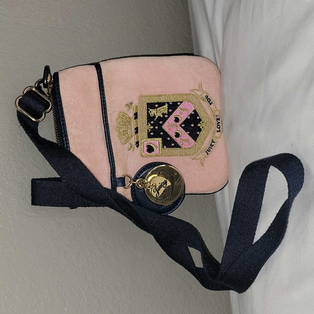 Juicy Couture baby pink crossbody bag